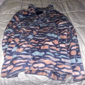 Cozy Multicolor Fleece Pullover southern marsh